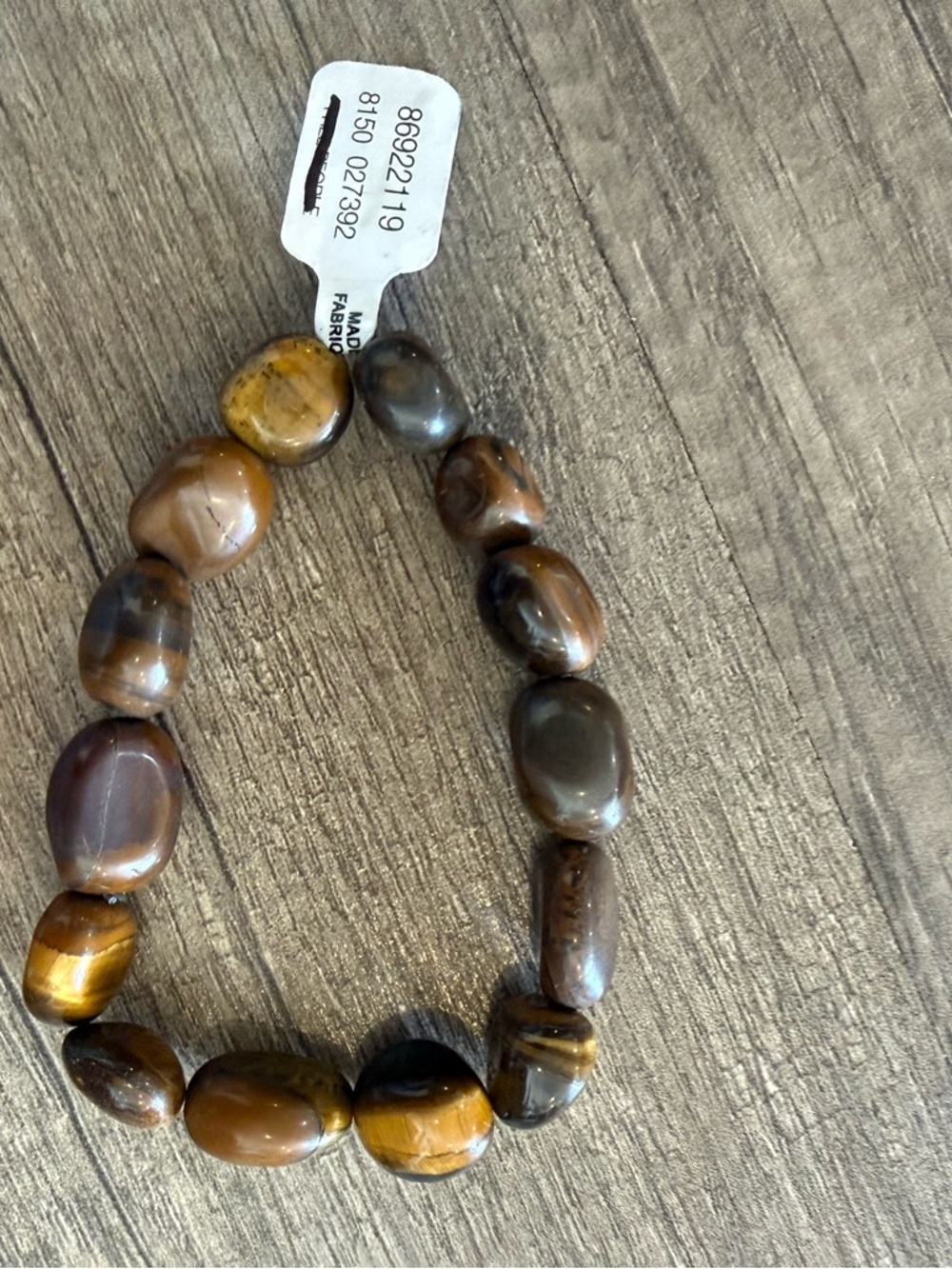 Free People Ariana Ost Crystal Stone Chunky Bracelet Tigers Eye Western Bohemian - Picture 5 of 7